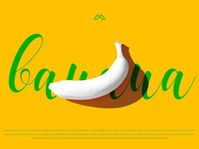 White Banana_Typography abstract art artwork banana colors creative design design fruit fruits illustration print design typography