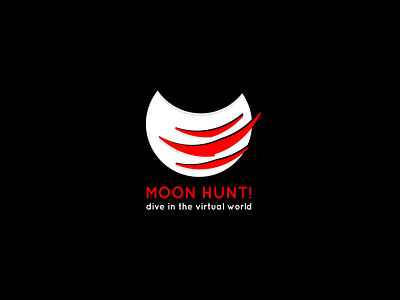 Moon Hunt! branding design logo vector