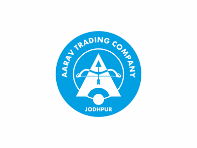 Trading Company arrow circle company logo trading vector