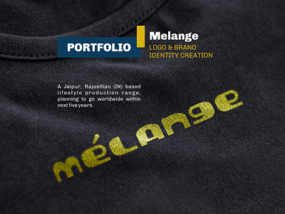 Melange custom fonts design logo mock up portfolio design typography