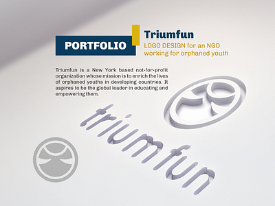Triumfun design logo ngo vector