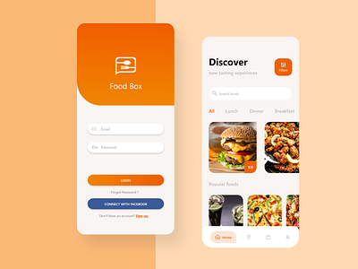 Food Ninja application food food and design food and drink food app food app ui food delivery mobile resturant ui ui design uiux