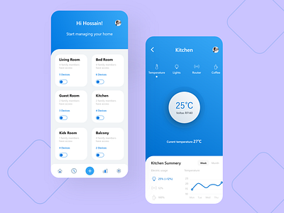 Smart home app design adobe xd app branding clean ui design ecommerce figma financial app flat flat design home home app hotel app illustration instagram interface ios app mobile app ui ux