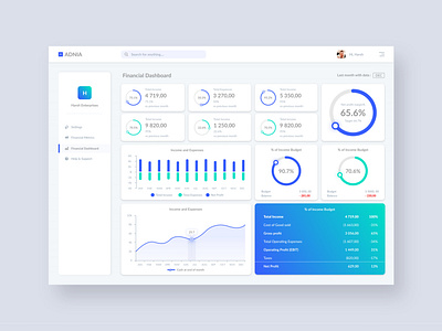 Financial Dashboard analytics dashboard branding card chart chat app dashboard dashboard app dashboard design dashboard template illustraion interface landing learning menu typography ui ux web app web design web ui