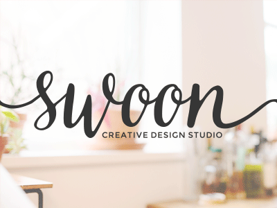 Brand Refresh | Swoon Creative branding identity logo pink script swoon