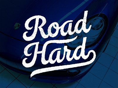 Road Hard branding car car blog logo porsche road hard sports car