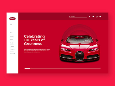 Bugatti Ui Design1 branding design flat icon lettering logo minimal ui ux