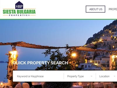 Siesta Bulgaria Real Estate Webdesign