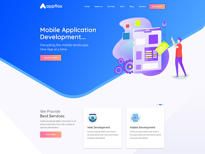 Appflox Landing page Redesign