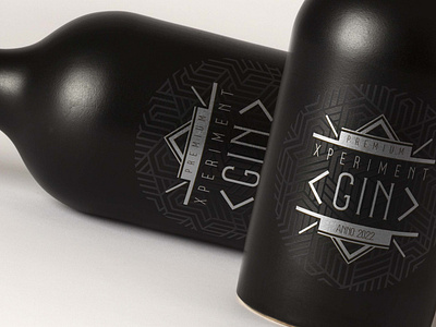 Gin brand logo and packaging