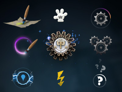 Epic Mickey 2 Video Game - HUD Icons