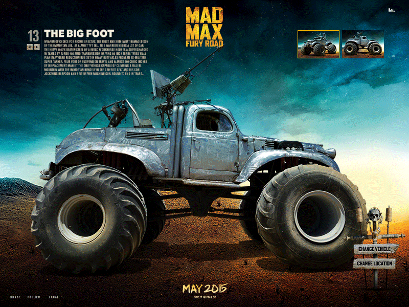 mad max fury road cars