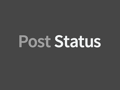 Post Status Source Sans Pro logo