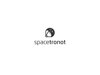 spacetronot abstract branding flat icon logo minimalis modern negative space simpel vector