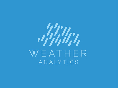 Weather Analytics Logo analytics analytics dashboard analytics logo app brand identity branding flat graphicdesign icon illustration lettering art logo typography vector weather app weather icon