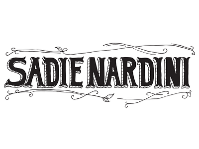Logo Sadienardini hand drawn logo