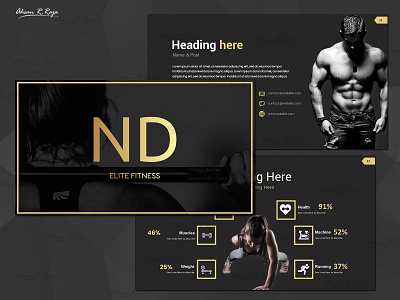 Gym Fitness Presentation PowerPoint Template animation branding business presentation design fitness graphic design gym mockup powerpoint powerpoint presentation powerpoint template