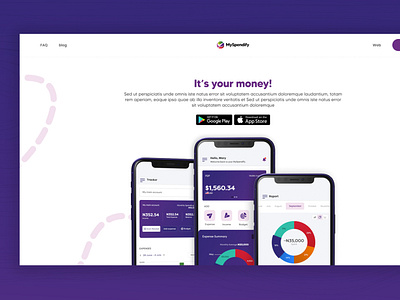 Mobile App Landing page