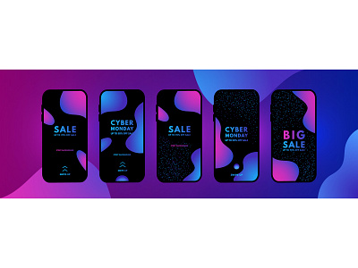 Story Gradient Fluid art background banner black blue design fluid gradient illustration instagram liquid mobile pink sale shiny smartphone sparkles story ui vector