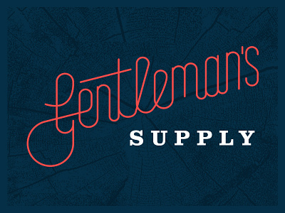 Gentleman's Supply gentleman logotype script upright