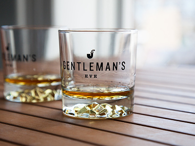 Gentleman's Eve gentleman logo whiskey whiskey glasses