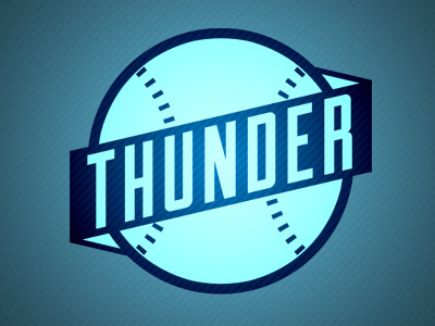 Thunder Baseball baseball jersey logo sports team thunder