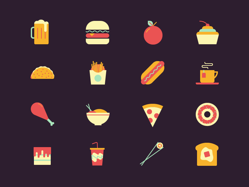 Food icons