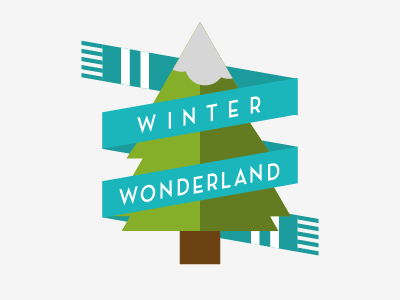 Winter Wonderland neutra scarf snow tree winter wonderland