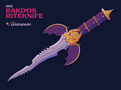 D&D Armory 002 - Rakdos Riteknife dagger dnd dndarmory dungeons and dragons knife rakdos