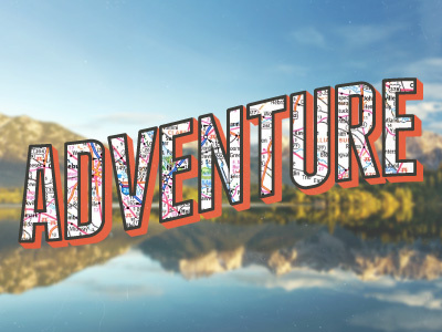 Let's go on an adventure franchise postcard