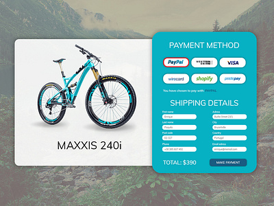 Checkout Bicycle - dailyui 003