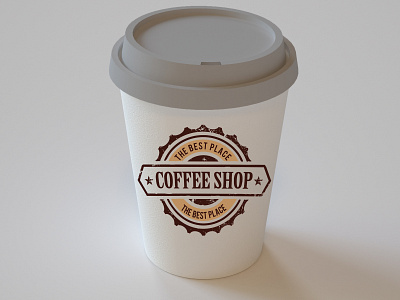 Coffee mug 3ds 3ds max modeling photoshop render