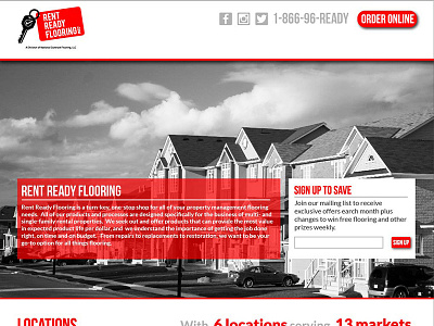 Rent Ready Website ux design web design