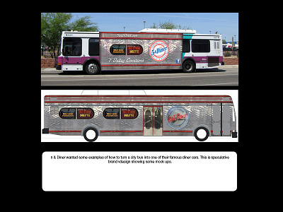 5 & Diner - Diner Car Wrap 5 diner bus wrap city bus design full wrap
