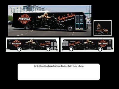 Harley Davidson - Buddy Stubbs Full Wrap buddy stubbs bus wrap design full wrap harley davidson