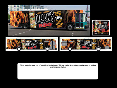 Dillons BBQ - Full Wrap bbq bus wrap city bus design dillons vehicle wrap