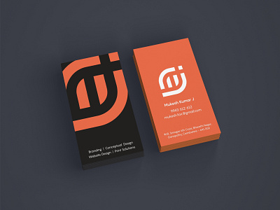 Business Card agency business card design black business card branding business card business card design business card mockup design designer business card deign digital marketing illustration logodesign orange business card promotion social media vertical business card