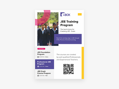 JEE Training Program Flyer Design branding design digital marketing e learning education flyer flyer design graphic design illustration poster design promotion social media