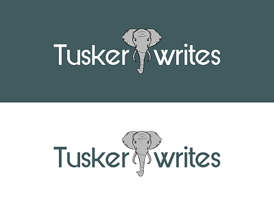 Tusker Writes_Logo Design branding digital marketing elephant logo graphic design illustrator logo design promotion social media tusker tusker logo tusker vector vector logo visual design