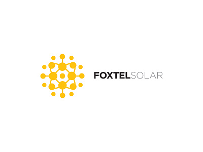 Foxtel Solar branding corporate design identity logo minimal simple