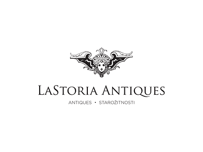 La Storia Antiques branding corporate design identity logo minimal simple