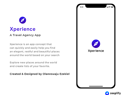 Xperience App app flat flat logo illustration minimal typography ui ui design uiux ux ux design web