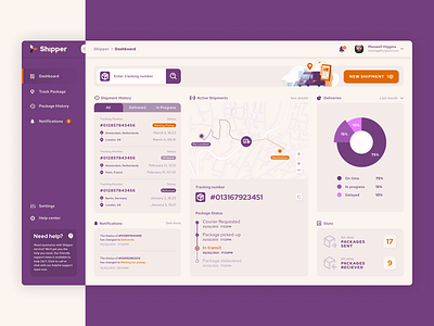 Shipper - UI/UX for Web and Mobile Delivery Service