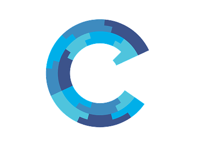 c logo 2 alphabet blue c design geometric graphics identity logo