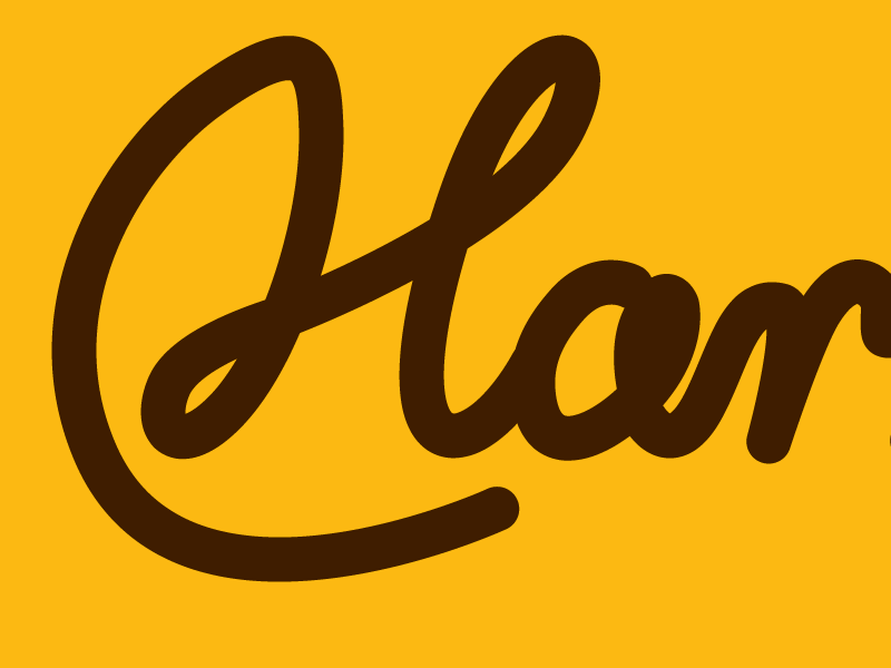 H-logo vectorised vector h logo identity script lettering design graphics wip