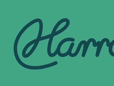 H logo refinements flat h identity illustrator lettering logo script simple