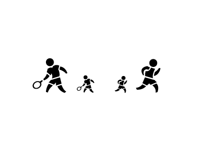 Simple sports icons design flat graphics icons illustrator interface simple