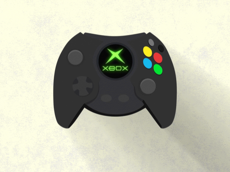 Xbox Controllers - Generations gaming loop motion animation motion graphics vector xbox