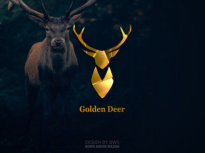 Golden Deer logo by Bowiz Adiva Buldan on Dribbble