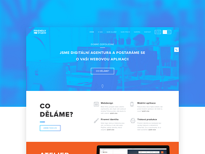 Friendly Studio Website agency ui ui deisgn userinterface userinterfaces ux ux design web webdesign website website animation